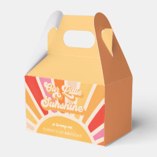 Boho Sunshine 1st Trip Around The Sun Birthday Favor Box