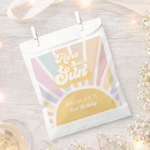 Boho Sunshine 1st Trip Around The Sun Birthday Favour Bag