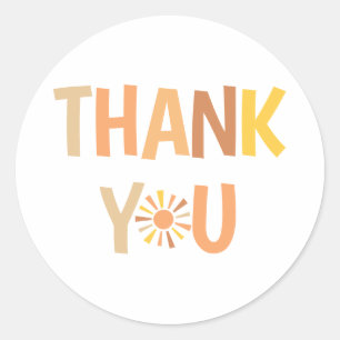 Boho Sunshine Baby Shower Classic Round Sticker