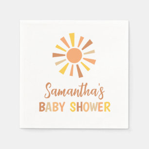 Boho Sunshine Baby Shower Napkin
