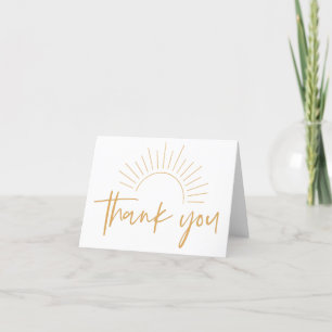 Boho Sunshine Carte de remerciements