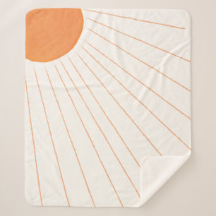 Boho Sunshine Sherpa Blanket