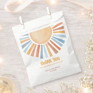 Boho sunshine sun boy baby shower  favour bag