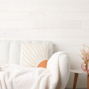 Boho Sunshine Throw Pillow