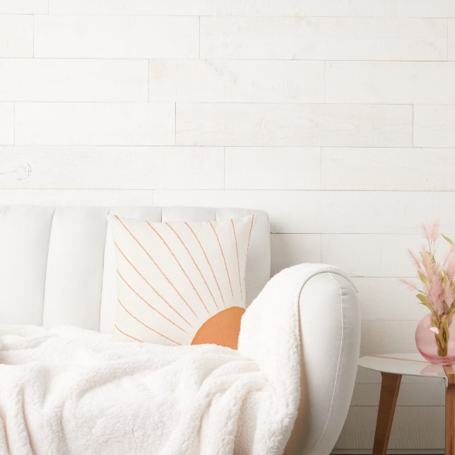 Boho Sunshine Throw Pillow (Couch)