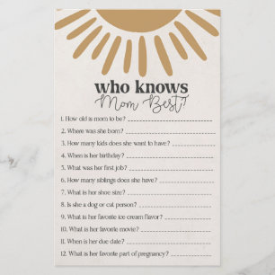 boho sunshine who knows mom best game 