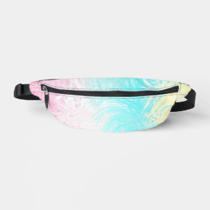Boho Swirly Groovy Abstract Genderflux Pride Flag Fanny Pack