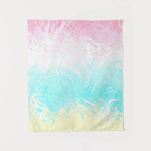 Boho Swirly Groovy Abstract Genderflux Pride Flag Tapestry