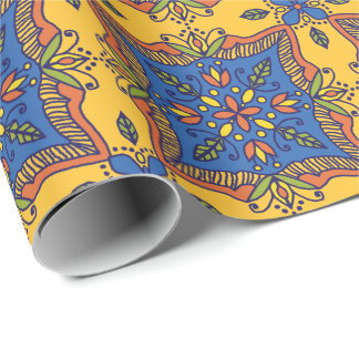 Boho Talavera Tile Wrapping Paper