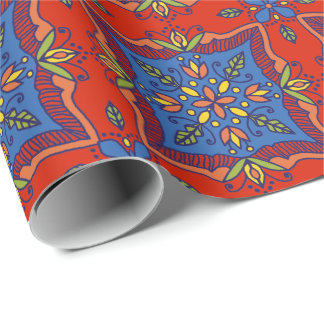 Boho Talavera Tile Wrapping Paper