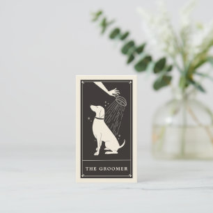 Boho Tarot Chien Groomer carte de visite