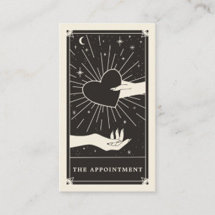 Boho Tarot heart Appointment card