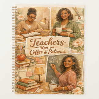 Boho Teachers run on coffee and patience  Planner