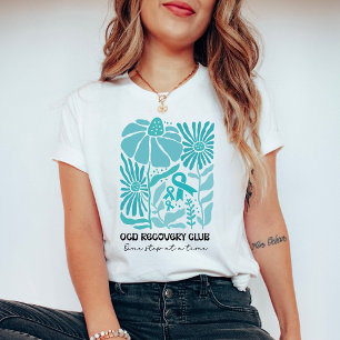 Boho Teal OCD Recovery Club Mental Health  T-Shirt