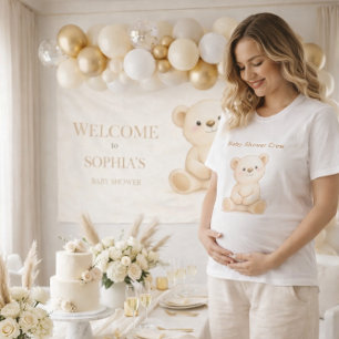 Boho Teddy Bear Baby Shower T-Shirt