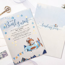 Boho Teddy Bear Boy Bearly Wait Baby shower