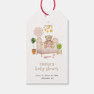 Boho Teddy Bear Nursery Baby Shower  Gift Tags