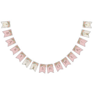 BOHO Teepee Baby Shower Feathers Dream Catcher Bunting Flags