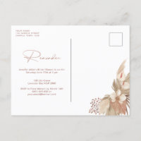 Boho Terracotta Arch Pampas Grass Reminder