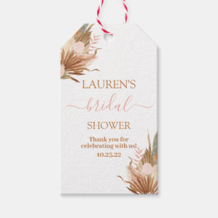 Boho terracotta bridal shower gift tags