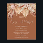 Boho Terracotta Budget Engagement Party Invitation<br><div class="desc">Boho Terracotta Budget Engagement Party Invitation

See matching items in Niche and Nest Store including Foil invitations</div>