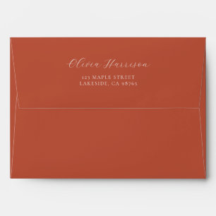 Boho Terracotta  Envelope