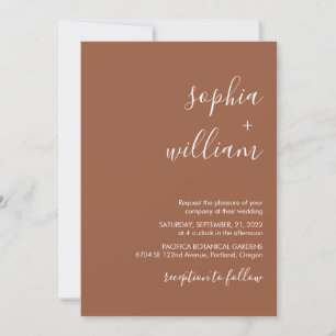 Boho Terracotta Faire-part de mariage