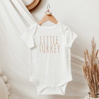 Boho Terracotta Minimal Little Turkey Thanksgiving