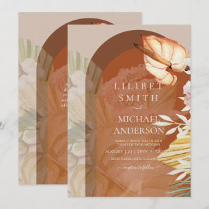 BOHO Terracotta Pampas Grass Wedding