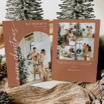 Boho Terracotta Photo Merry Christmas Card<br><div class="desc">Boho Terracotta Photo Merry Christmas Card</div>