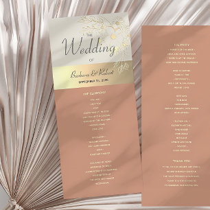 Boho Terracotta Programme de mariage