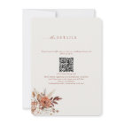 Boho Terracotta QR Code 2 in 1 Wedding