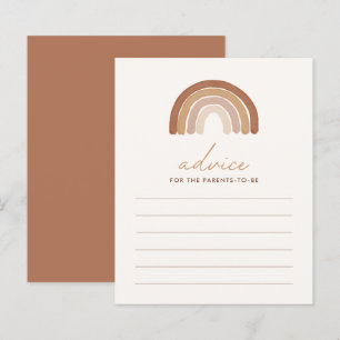 Boho Terracotta Rainbow Baby Shower Advice