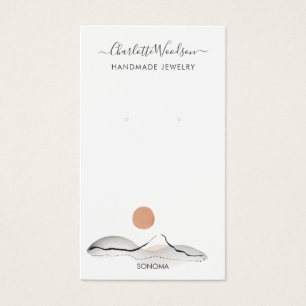 Boho Terracotta Sun Mountain Earring Display Cards