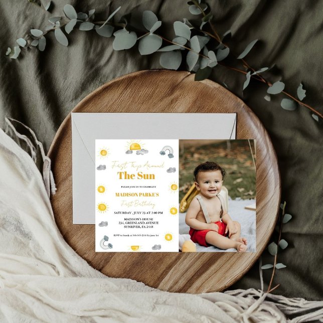 Boho terracotta Twins  first trip first birthday  Invitation (Creator Uploaded)
