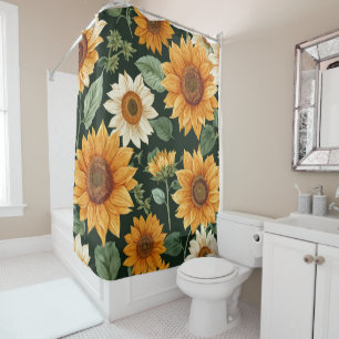 Boho Terracotta Vintage Sunflower Pattern