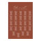 Boho Terracotta Wedding 24 Table Seating Chart