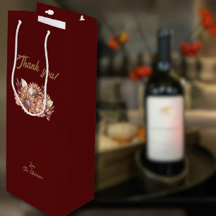 Boho Thank you! Wine Gift Bag