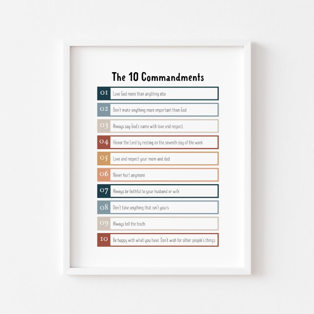 Boho the 10 commandments poster (Creator Uploaded)