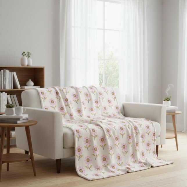Boho Throw Blanket with Ukrainian Folk Pattern (Creator Uploaded)