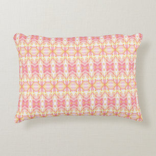 Boho Tie Dye Motif rose et jaune - Accent Coussin