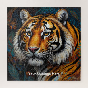 Boho Tiger Puzzle - L'art animalier de la jungle
