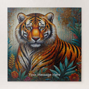 Boho Tiger Puzzle - L'art animalier de la jungle