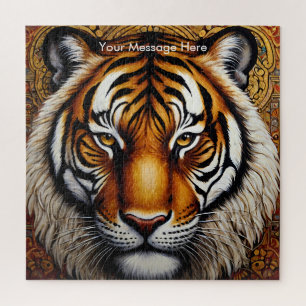 Boho Tiger Puzzle - L'art animalier de la jungle