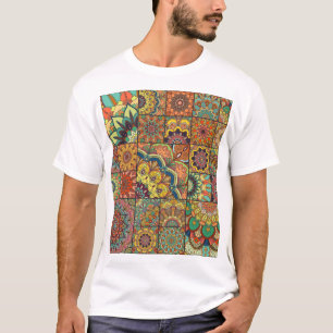 Boho tiles: colourful patchwork seamless pattern T-Shirt