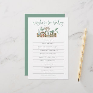 Boho Toys Sage Wishes for Baby Shower Game