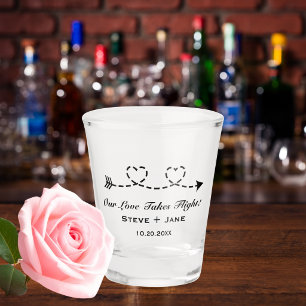 Boho Travel Wedding Elegant Romantic Custom  Shot Glass