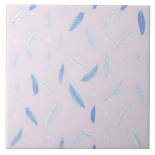 Boho Trendy Feathers Luxury Collection Tile
