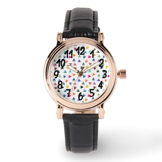 Boho Triangles  Watch (Front)
