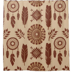 Boho Tribal Abstract Pattern   Earthy Geometric